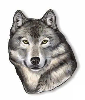 WOODSLOT брошь значок серый волк br765